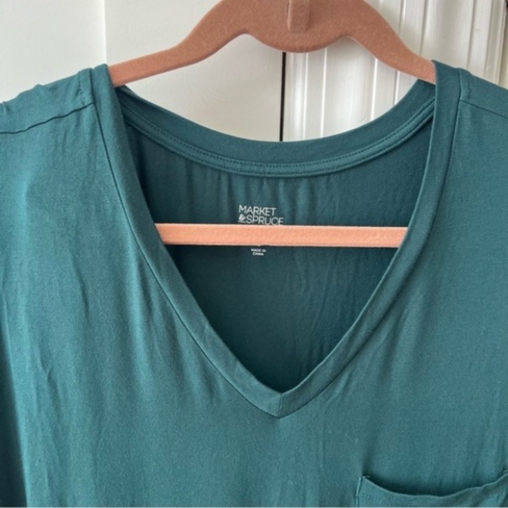 Green Short Sleeve Dress - Picture 4 of 6